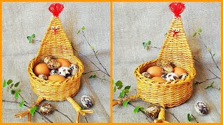 Курочка из бумажных трубочек! 2 вариант! Подробный МК!
