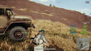 $50 AMD Radeon R7 260X -- AMD Ryzen 3 1300X -- PUBG FPS Test 1080p Low