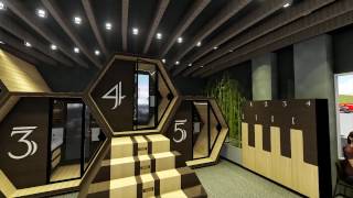 Capsule Hotel at KLIA2 - Designed by Ehsaan M. Ruhomutally
