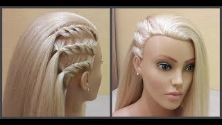 Креативная прическа!?Удобно сделать самой себе!?Easy hairstyle. Easy to make by yourself