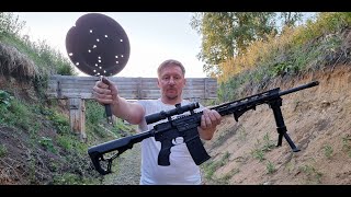 ар-15 (ФОРТ) 223 REM СТРЕЛЬБА ПО СКОВОРОДКАМ НА 300 М.
