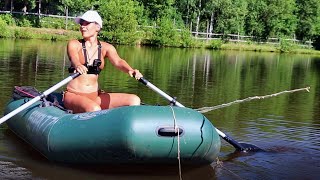 РЫБАЛКА НА ПАЛКУ! ЛОВЛЮ, как в СССР! ГУСИНОЕ ПЕРО. Вспомнила детство! #106