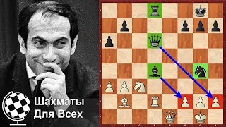 Шахматы. Михаил Таль. ПРОРЫВ в центре и АТАКА НА КОРОЛЯ!