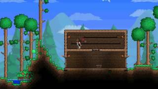 Lets play Terraria Ep. 1 - BUNNY MURDER!!!