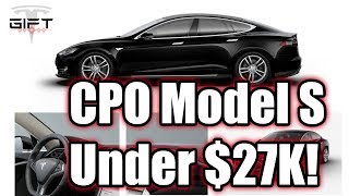 Get a CPO Tesla Model S for under $27K
