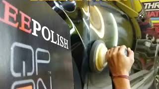 Sebelum laminating proses Poles CRV TURBO BLACK
