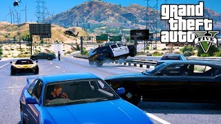 GTA 5 MOD FAST AND FURIOUS #3 - UNA GARA IMPOSSIBILE CONTRO UNA FERRARI E POLIZIA A 5 STELLE!!