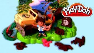Play Doh Diego Rainforest Road Rescue Mission Nickelodeon Show Go Diego Go! Toys Review