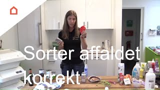 Sådan sorterer du dit affald, så det kan genanvendes