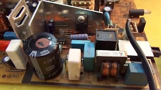Ремонт телевизора Rainford TV3761T. Chassis PT-92.  После скачка напряжения. Курсы телемастеров.