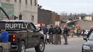 USA: President Biden visits Mayfield to pay tribute to tornado victims