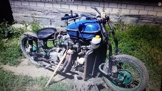 Мотоцикл с двигателем от Ваз 2109  Часть 10