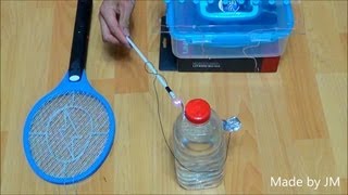 How to charge a Leyden jar with an Electric fly swatter