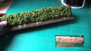 Bocage for Dread.. WW2 Bocage hedge for Bolt Action gaming table.