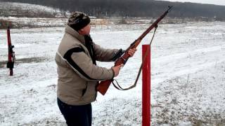 Мосинка стрельба на 200-300 метров.Часть 1