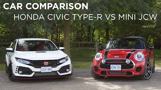 Car Comparison | Honda Civic Type R vs Mini JCW | Driving.ca
