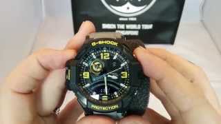 Casio G-SHOCK GA-1000-8A aviator review. HD