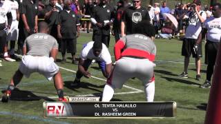 2014 L.A. NFTC: OL/DL One-On-One Highlights