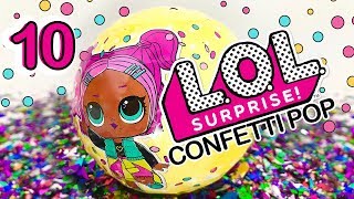 10 LOL Surprise Confetti Pop Glitter Series 3  Lil Baby Sisters Pets Blind Bag Toys Num Noms