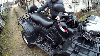 дорога к заброшенной деревне на CFMoto 500 2A часть 1