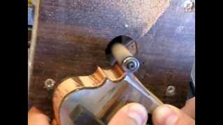 Фрезеровка головки грифа гитары - Shaping of classical guitar head with the router machine