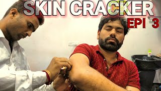 Asmr Skin Cracking head massage with neck n ear cracks.