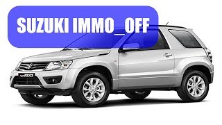 Как самому отключить иммобилайзер Suzuki Grand Vitara