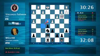 Chess Game Analysis: Vincenzo Falivene - W6ss9M : 0-1 (By ChessFriends.com)