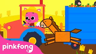 Hii, Hii, Caballo | Animales de la Granja | Canciones para Pintar | Pinkfong Canciones Infantiles