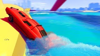 КАК ВЫБРАТЬСЯ ИЗ ЭТОГО ПОЛОЖЕНИЯ?? ВОДНЫЙ ПАРКУР! (GTA 5 ONLINE ГОНКИ)