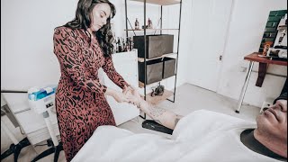 Female Barber Hand & Arm Massage (ASMR - No Talking - Nomad Barber)