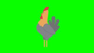 Футажи на хромакее: Rooster/петух