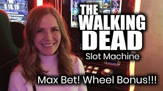 Walking Dead Original Slot Machine! Wheel Bonus!!!