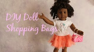 DIY Doll Shopping Bags!