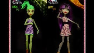 Monster High Create-A-Monster Mummy and Gorgon Girls обзор на русском