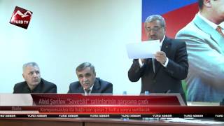 Abid Şərifov "Sovetski" sakinlərinin qarşısına çıxdı