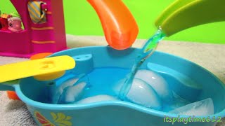 POLLY POCKET Flip 'N Swim Playset COLOR CHANGE DOLLS Unboxing