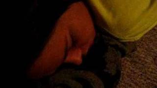 Cute girl snoring