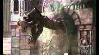 Scare Factory London T rex Skelinton Attack
