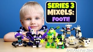LEGO Mixels Series 3: FOOTI Time Lapse Build with Stop Motion Nixel Attack!