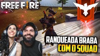 ?FREE FIRE!!SQUADZÃO BRUTO  BORA PRA CIMA SÓ RANQUEADA CABULOSA? #freefire #aovivo