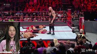 WWE Raw 3/27/17 Big Show Over the Top Rope match
