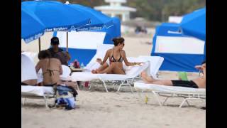 Alessandra Ambrosio Bikini Candids in Miami Beach