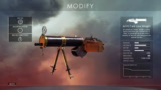 Battlefield 1 RAW Gameplay Support 18 - MG 1917 Low Weight (54K10D)