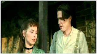 Tara Fitzgerald and Hugh Grant.