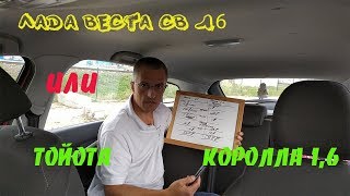 Лада Веста СВ 1,6 или Тойота Королла 1,6? Выключаем мозг, включаем математику.