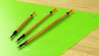 Making Traditional Reed Fishing Floats (bobbers) By Hand