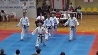 9th GTF taekwondo World Championship.2013. Scotland & Russia.Team pattern.Male
