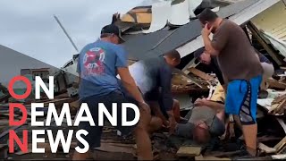 Moment Florida Man is Found ALIVE in Hurricane Ian Wreckage