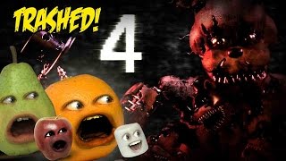 Annoying Orange - FIVE NIGHTS AT FREDDY'S 4 TRAILER Trashed!!